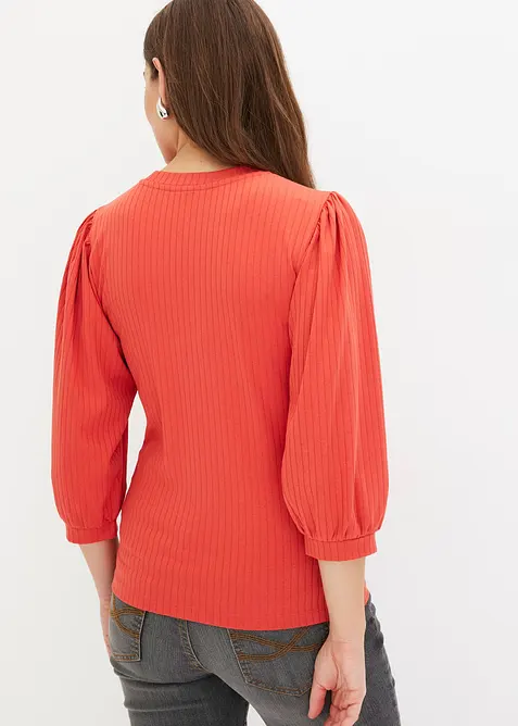 Topp med &auml;rmar med volym, bonprix