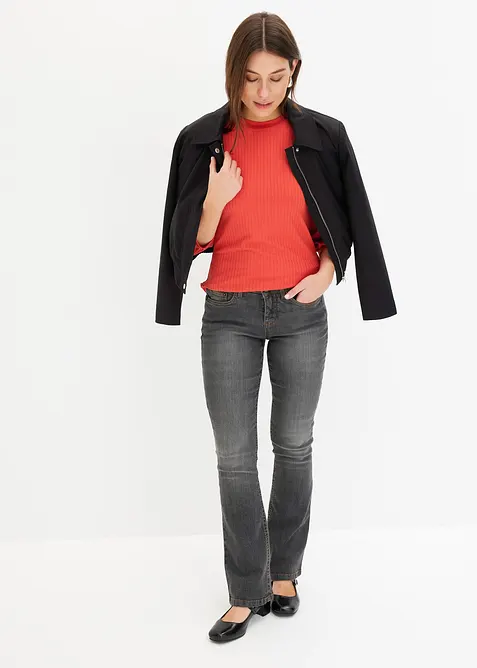 Topp med &auml;rmar med volym, bonprix