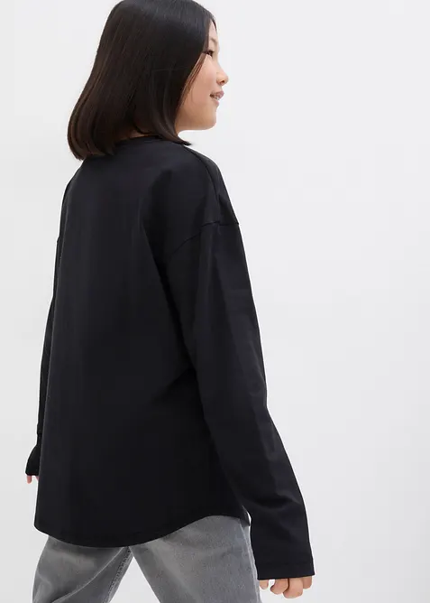 L&aring;ng&auml;rmad topp i ren ekologisk bomull, bonprix