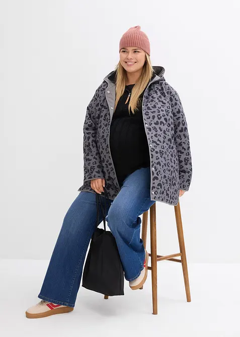 Vändbar mammajacka med babyficka, bonprix