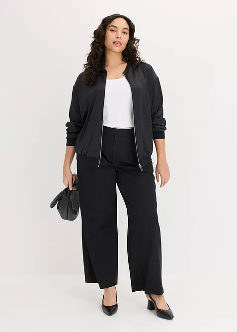 Blusjacka i satin, bonprix