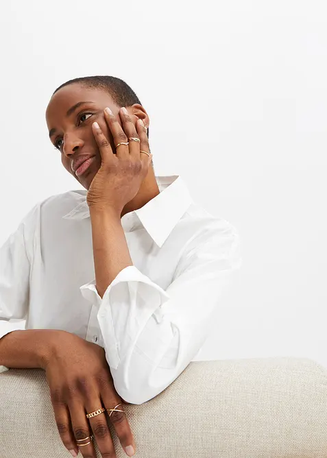 Set med ringar (8-pack) i olika design, bonprix