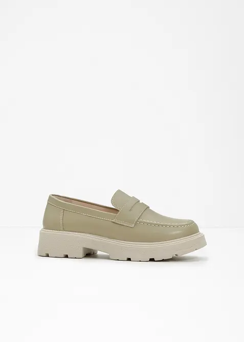 Kraftiga loafers med l&auml;tt sula, bonprix