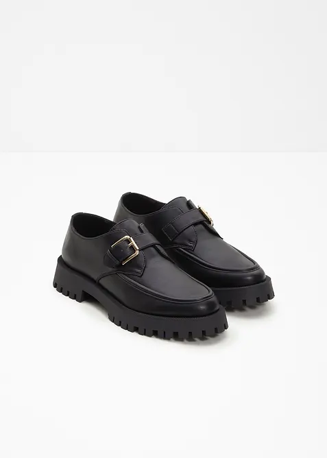 Kraftiga loafers med sp&auml;nne, bonprix