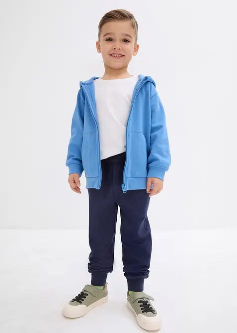 Tunn joggingbyxa i ekologisk bomull för barn, bonprix