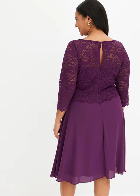 Minikl&auml;nning med spets, bonprix