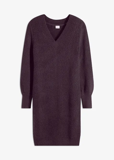 Stickad klänning, bonprix