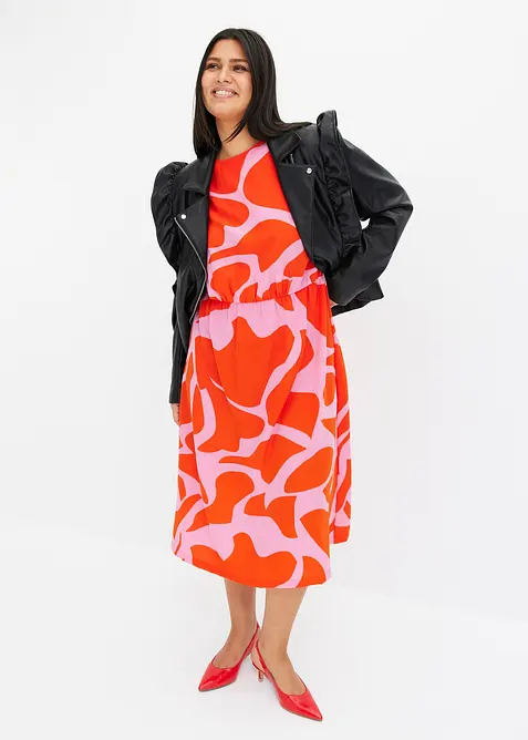 M&ouml;nstrad mellanl&aring;ng kl&auml;nning, bonprix