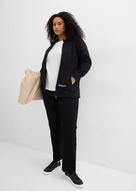 Munkjacka i mjuk bomullsmix, bonprix