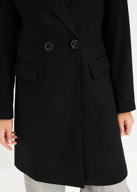 Kavajkappa med V-ringning och l&aring;nga &auml;rmar, bonprix