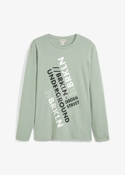 L&aring;ng&auml;rmad T-shirt i ekologisk bomull, bonprix