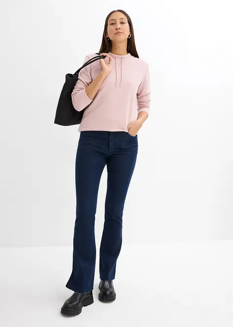 Sweatshirt i mjuk frott&eacute;, bonprix