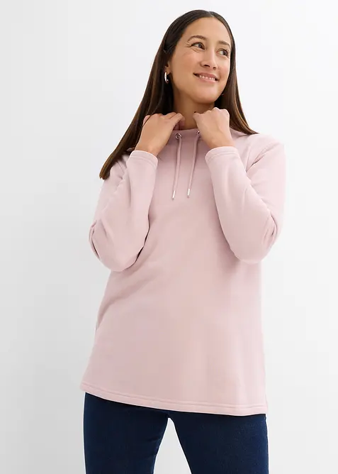 Sweatshirt i mjuk frott&eacute;, bonprix