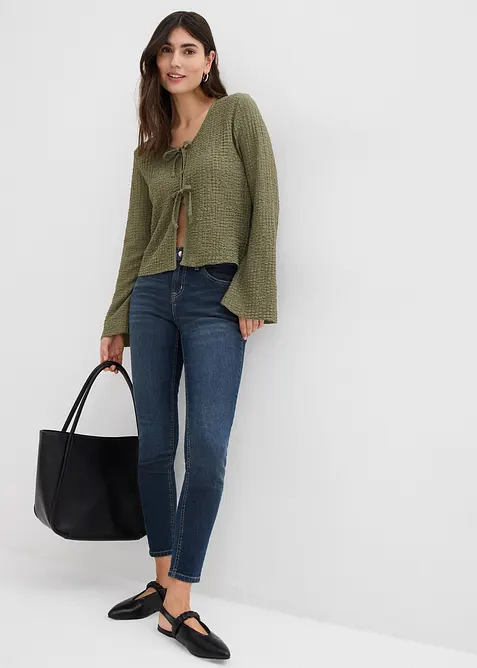 Skinny jeans med hög midja och stretch, bonprix