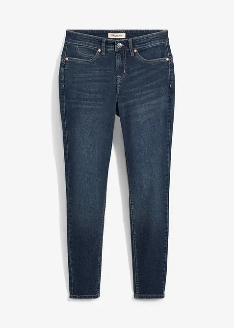 Skinny jeans med hög midja och stretch, bonprix
