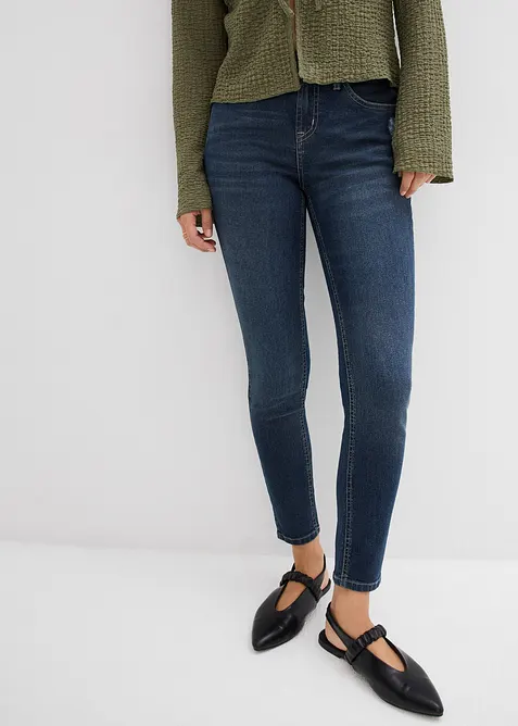 Skinny jeans med hög midja och stretch, bonprix
