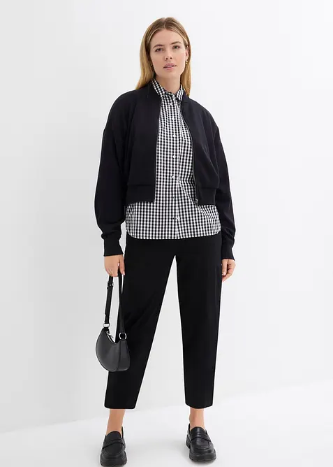 Dra p&aring;-byxa i bomullsmix, bonprix