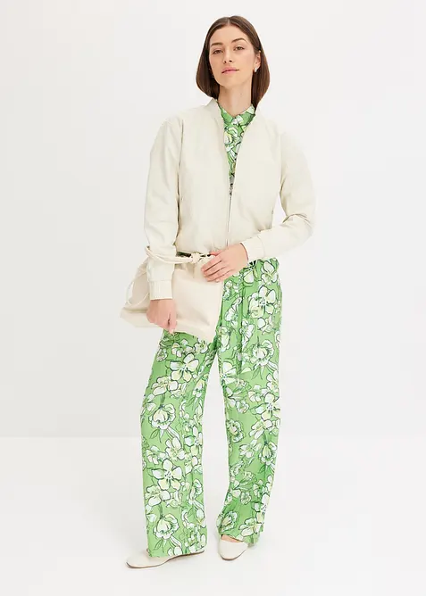 Jumpsuit i följsam viskosmix, bonprix