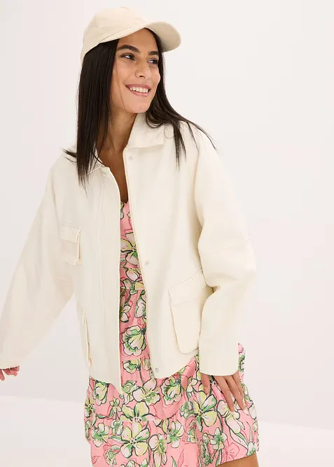 Oversizejacka i bomull, bonprix