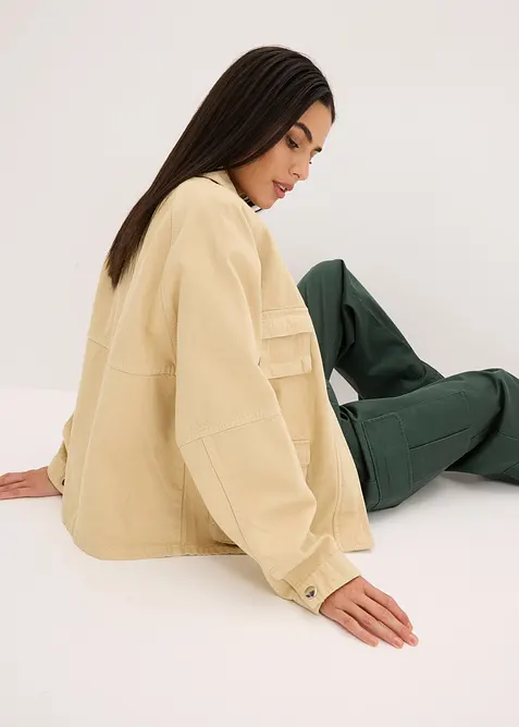 Oversizejacka i bomull, bonprix