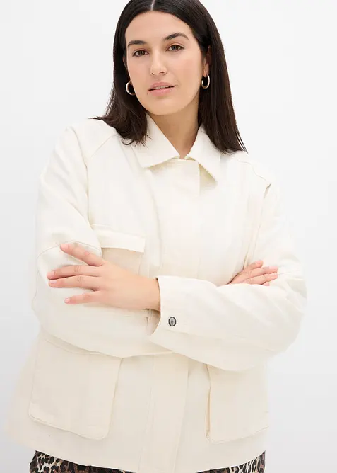 Oversizejacka i bomull, bonprix