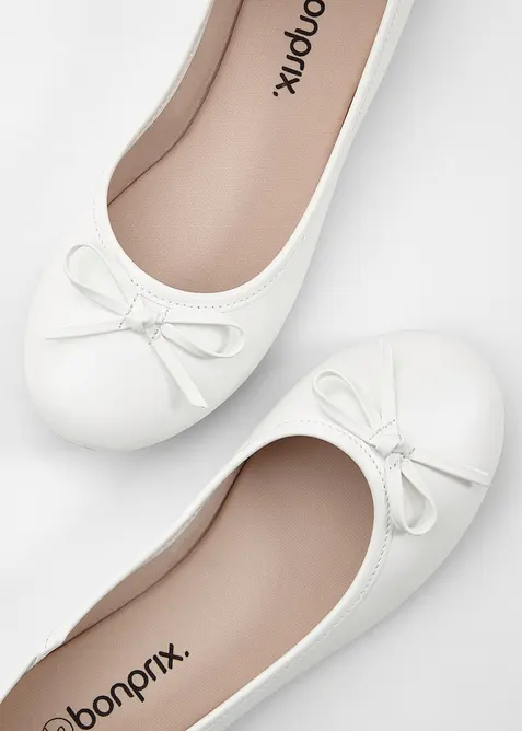 Ballerinaskor med rosett, bonprix
