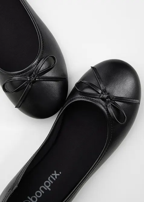 Ballerinaskor med rosett, bonprix