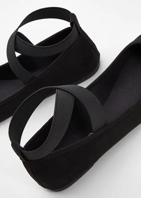 Ballerinaskor med elastiska remmar, bonprix