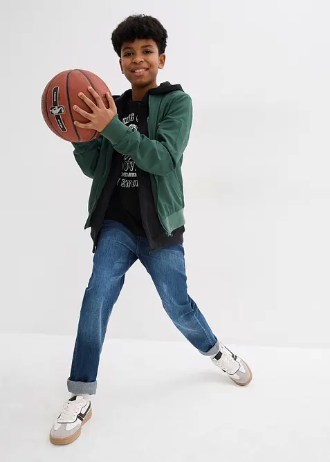 T-shirt f&ouml;r barn (2-pack) i ekologisk bomull, bonprix