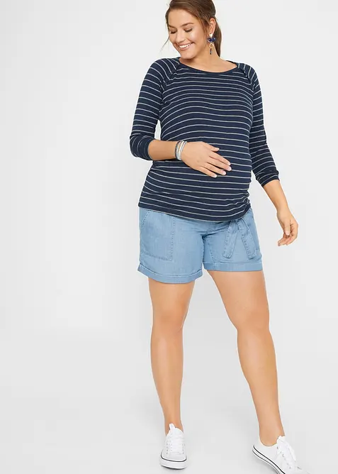Mammashorts i lyocellblandning med jeanslook, bonprix