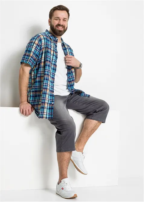 Kortärmad skjorta i bäckebölja av bomull, bonprix