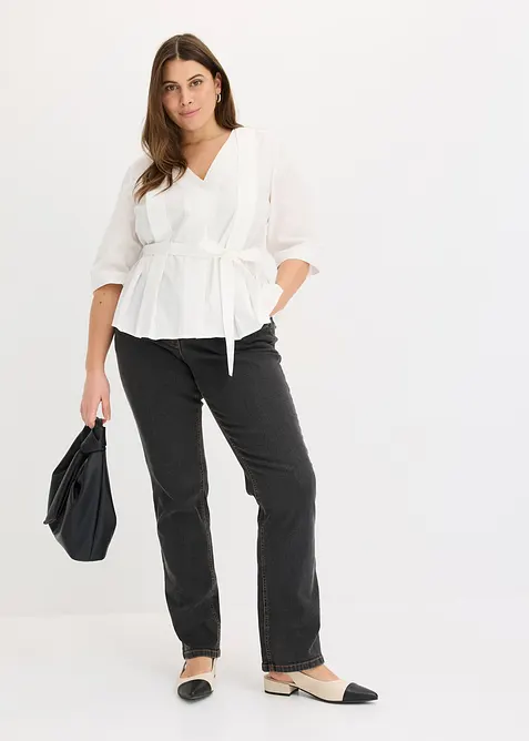 Blus av ren bomull, bonprix