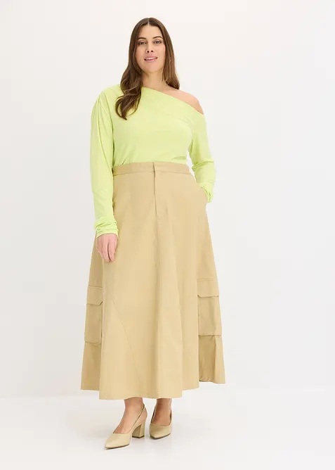 Cargokjol i ren bomull, bonprix