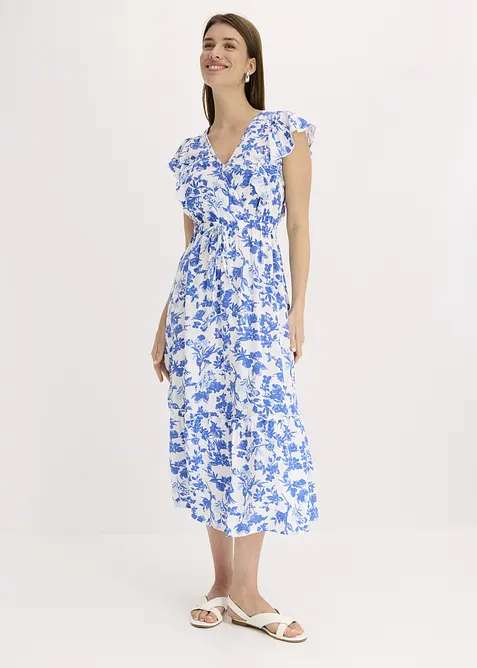 Midiklänning av mjuk viskos, bonprix