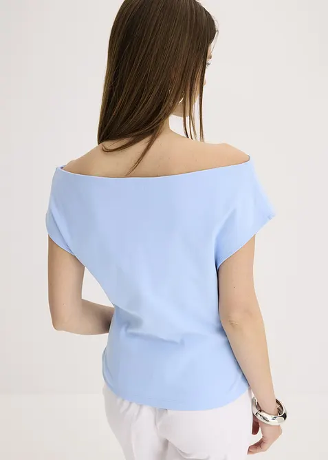 Off-shoulder-topp av ren ekologisk bomull, bonprix