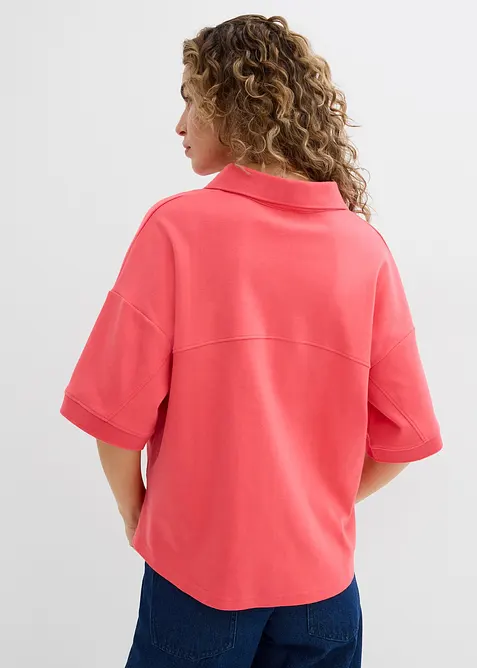 Pikétröja av ren ekologisk bomull, bonprix