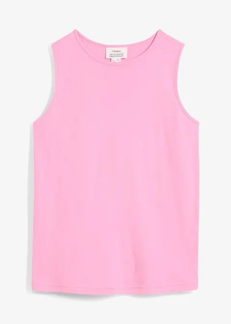 Ribbstickat linne i ren ekologisk bomull, bonprix