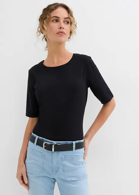 Kort&auml;rmad body (2-pack), bonprix