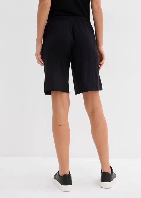 Jerseybermudas av viskos med mjukt fall, bonprix