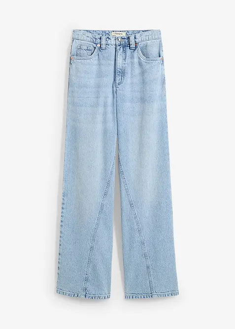 Jeans med vida ben, High Waist, bonprix