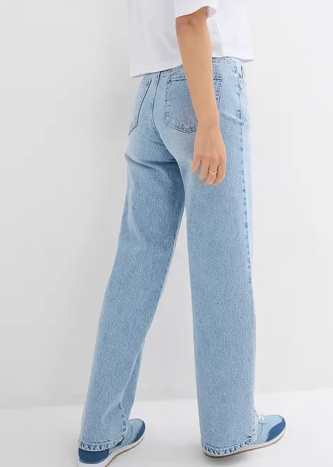 Jeans med vida ben, High Waist, bonprix