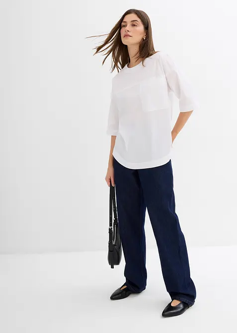 Blustopp i oversizemodell, bonprix