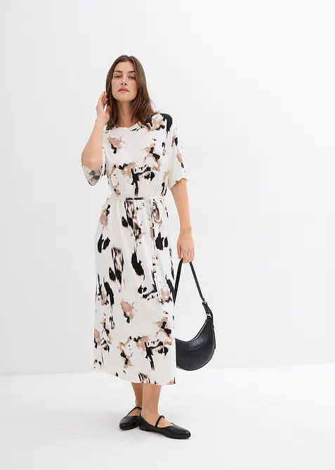 Jerseyklänning i fin viskos, bonprix