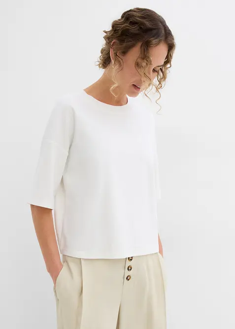 T-shirt i ren ekologisk bomull, bonprix