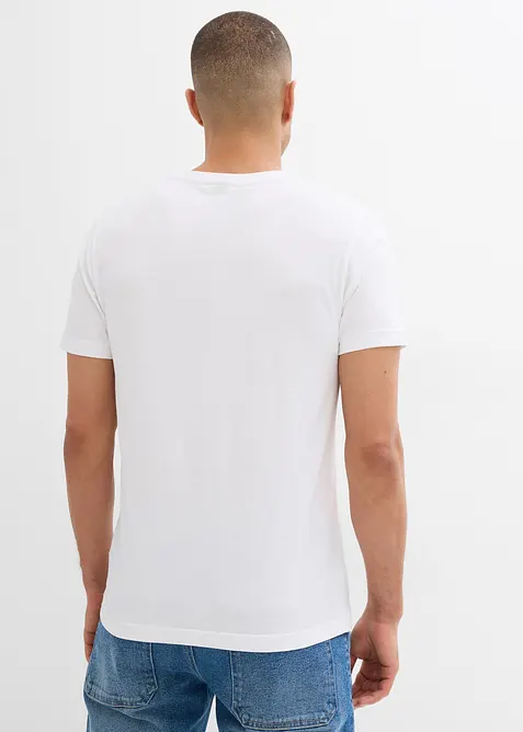 T-shirt i ren ekologisk bomull (2-pack), Slim Fit, bonprix