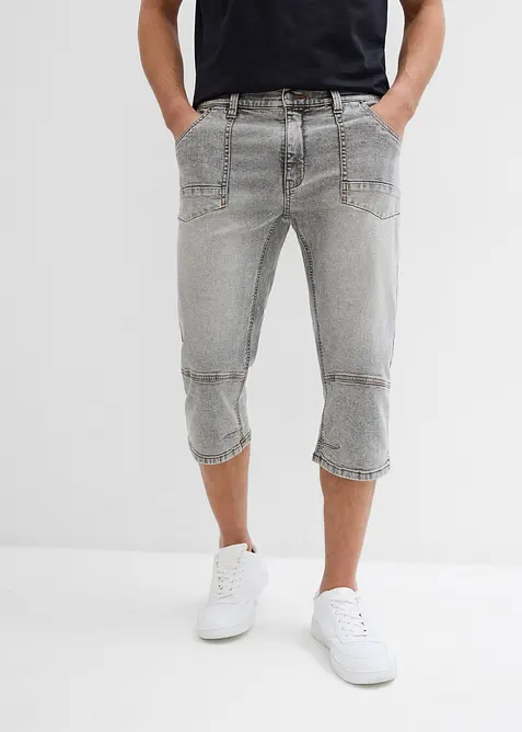 Regular Fit 3/4-Jeans, Straight, bonprix