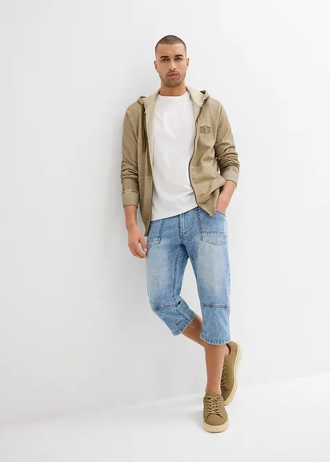 Regular Fit 3/4-Jeans, Straight, bonprix