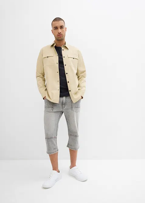 Regular Fit 3/4-Jeans, Straight, bonprix