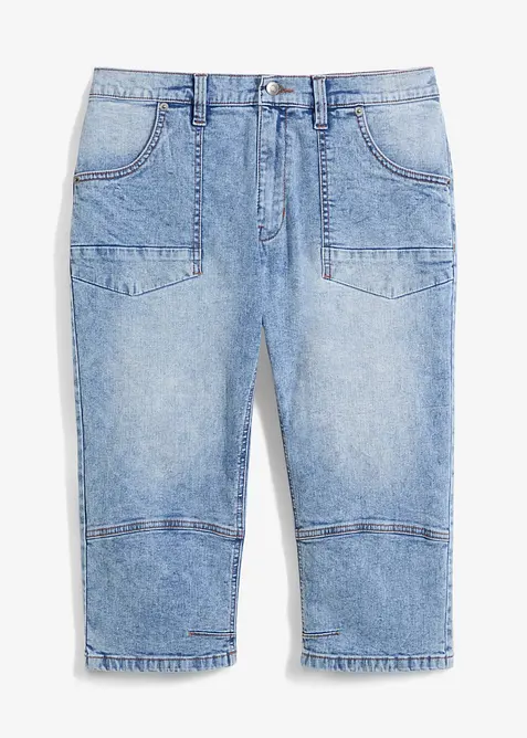 Regular Fit 3/4-Jeans, Straight, bonprix