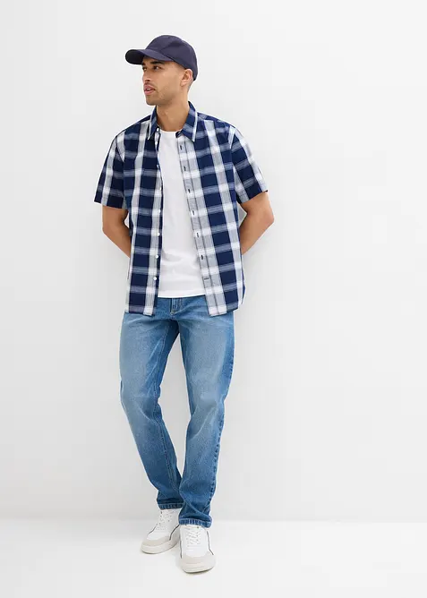 T-shirt i ren ekologisk bomull (2-pack), Slim Fit, bonprix